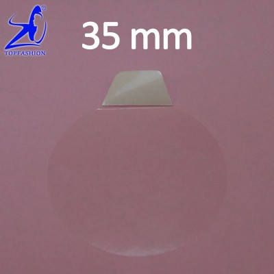 1000 Pcs Clear Sticker 35 Mm Diameter With The Pull Tab