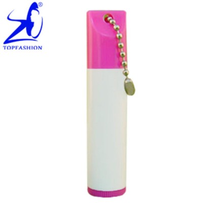 Taiwan Material Meet FDA & EEC Cosmetic Regulations Moisture Flavor Chapstick Lip Balm with Ball Chain