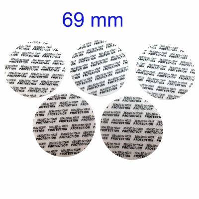 50 PCS Pressure Sensitive Seal Liner 69mm Inserts Self-adhesive Press Seal For Jar Bottle