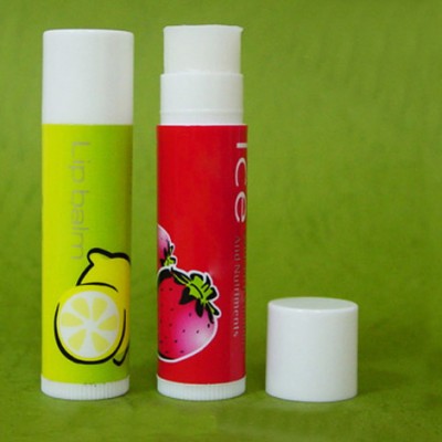 Taiwan Material Meet FDA & EEC Cosmetic Regulations Blister Card Packing Moisture Flavor Chapstick Lip Balm