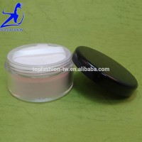 2017 Fashion Solid Plastic Black Lid 8.5 gr Cosmetic Makeup Powder Foundation